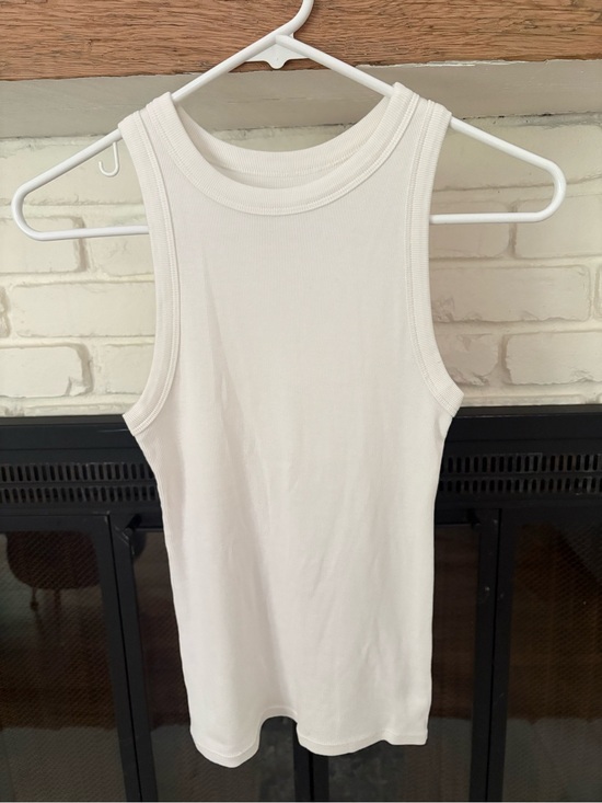a new day Tops - a new day White Ribbed Crewneck Tank Top